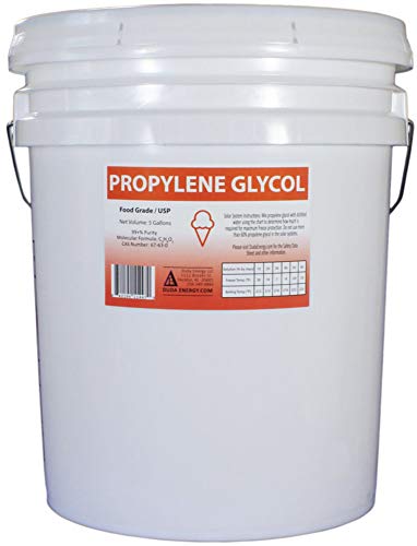 5 Gallon Pail Propylene Glycol Food Grade USP 99.5+% Pure 3Concentration with Rieke Pour Spout