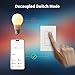Aqara Smart Light Switch H2 (2-in-1 Neutral, 2 Buttons, 1 Channel), Thread/Zigbee Protocol, Wall Switch for Smart Home, Supports Apple Home, Google, Alexa, Matter Over Thread