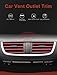 OBVIS 20 Pcs RED Car Vent Outlet Trim Strip Chrome PVC Car Air Conditioner Vent Outlet Decoration Decorating Strip Interior Accessories DIY