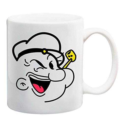 Popeye Face Smoke Pipe Mug
