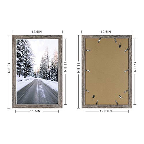 Nuolan 11X17 Picture Frame Rustic Gray Wood Pattern, Wall Hanging Poster Frames With Plexiglass Front, Set Of 2(Nl-Pf11X17-Rg) #TOP3