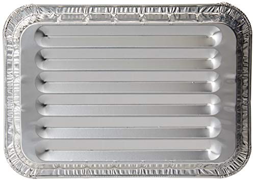DCS Deals Pack of 25 Disposable Aluminum Foil Toaster Oven Pans - Mini Broiler Pans | BPA Free | Perfect for Small Cakes or Personal Quiche | Standard Size - 8 1/2" x 6" - Thumbnail 3