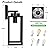 BesLowe Outdoor Wall Light Fixtures, Exterior Waterproof Wall Lanterns, Bronze Porch Sconces Wall Mounted Lighting with E26 Sockets & Glass Shades, Modern Wall Lamps for Patio Front Door Entryway