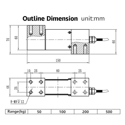 Cellule de charge en porte-à-faux DYX-307 pour plateforme de pesée - 4