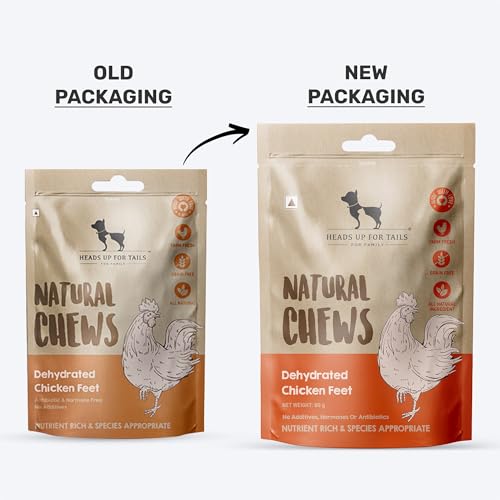 Image of HUFT Natural Chews - Dehydrated Chicken Feet for Dogs - 80 gm (Pack of 2) | All-Natural, High-Protein Dog Treats | Grain-Free & Preservative-Free Chews | Supports Dental Hygiene, Joint Health