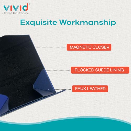 Image of VIVID Unisex Specs Magnetic Eyewear Dabbi Faux Leather Hard Case Cover