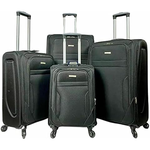 Set of 4 Lightweight Nylon Spinner Suitcases Cover