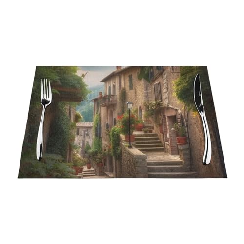 Set de table thermorésistant en PVC lavable pour cuisine et table basse