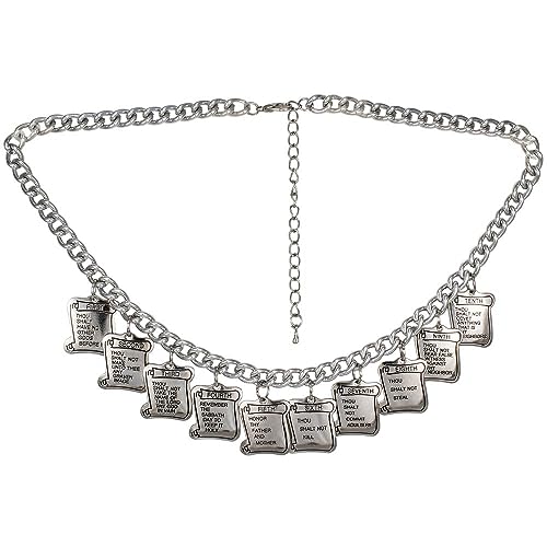 Sterling Gifts Ten Commandments Silver Charm Necklace