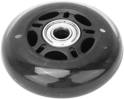 Miniatura 7 de Ruedas silenciosas de poliuretano de 3 pulgadas con rodamiento 608ZZ 2.992x0.945x0.315 in Reemplazo para carrito de equipaje, patín negro,
