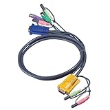 ATEN câble KVM Jeu de PS/2 avec audio, 2L 5302p, longueur 1,8 m, jeu de câbles PS/2 avec audio, 2L 5302p, longueur 1,8 m