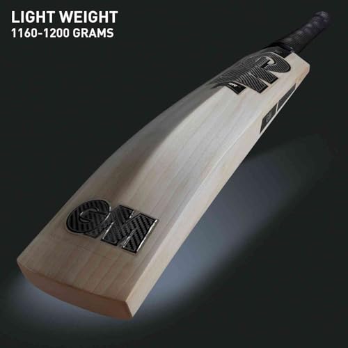Image of GM Noir Excalibur English Willow Professional Cricket Bat for Men and Boys | Free Cover | Ready to Play | Lightweight | Size-5|