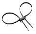 Safariland Restraints Double Cuff Disposable Handcuffs, Black (Pack of 3)