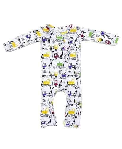 Image of Doodalou Bamboo Viscose Baby Rompers - Soft & Breathable, Zipper Closure, Front Pocket - Newborn to 18 Months