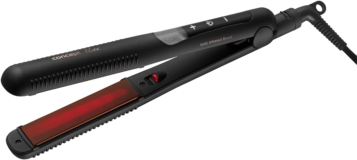 Concept VZ6020 Haarstyling tool straightening ijzer zwart brons 46 W 2,5 m Concept VZ6020 Haarstyling tool straightening ijzer zwart brons 46 W 2,5 m