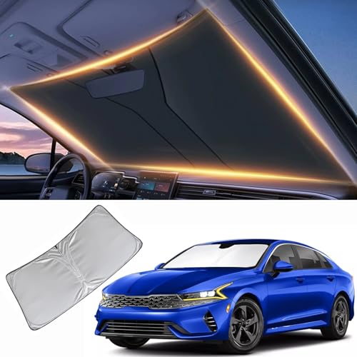 Windshield Sun Shade for Kia K5 Front Window Shades Cover for 2021-2025 K5 Windshield Sun Visor...