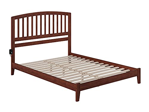 Atlantic Furniture Ar8851004 Richmond Platform Bed With Open Foot Board, King, Antique Walnut #TOP7