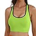 Match Racerback Sports Bras for Women – Padded Seamless Strappy Workout Tops for Yoga Gym Runing Fitness Sports Bras (1 Pack of 3(Green-Gray-Plum), X-Large)