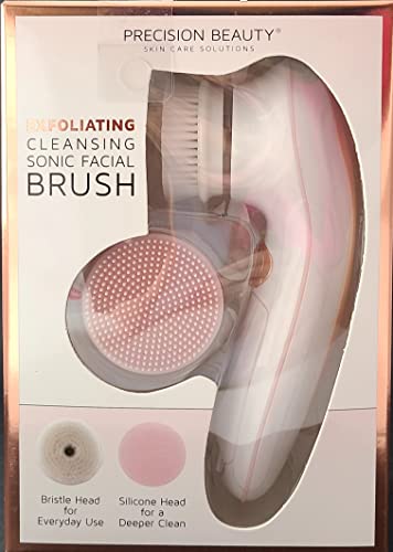 Precision Beauty Exfoliating Cleansing Sonic Facial Brush, Pink