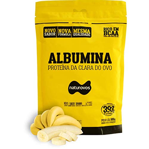 Albumina Sabor Banana 500G, Naturovos