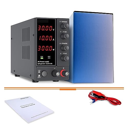 Fuente de alimentación CC regulable para laboratorio con voltaje ajustable y protección 6