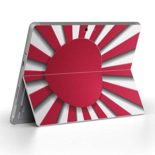 Surface Go 3 / Surface Go 2 Surface Go 全世代対応 専用スキンシール サーフェス go igsticker シール スキン 保護 フィルム ステッカー アクセサリー 002532 チェック・ボーダー 模様 日の丸 赤