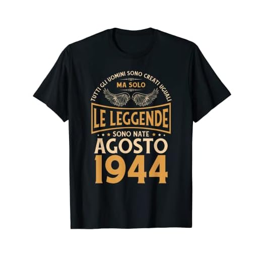 Cumpleaños Hombre Regalo Mujer Las Leyendas Agosto 1944 Camiseta