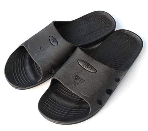 Aadvay ESD Safe Anti Static Black Color Slippers (L, EU 42, US 8) (B08F7W2YT8) Amazon Price History, Amazon Price Tracker