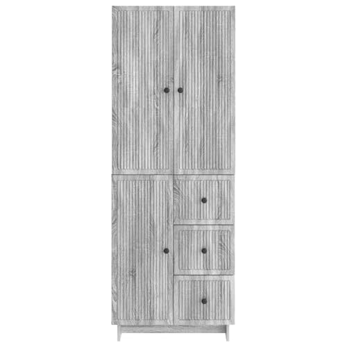 Juego de muebles de madera de 2 piezas con diseño modular y compacto 5