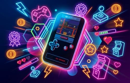 My Arcade Go Gamer Classic-RED: Portable Electronic Game Console with 300 Games, Full Color 2.5" Screen-Fun for The Whole Family (DGUN-3909)β¦ - 1