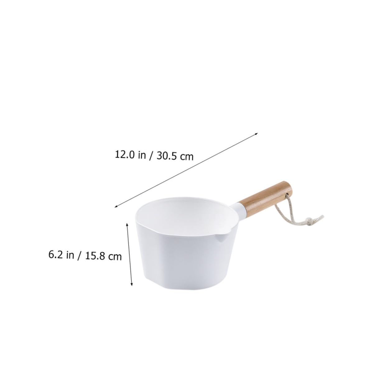 TOPBATHY 2piezas Cucharón De Madera Mango Utensilio De Cocina Para y Agua Ecológico y Para Cocinar y Casa