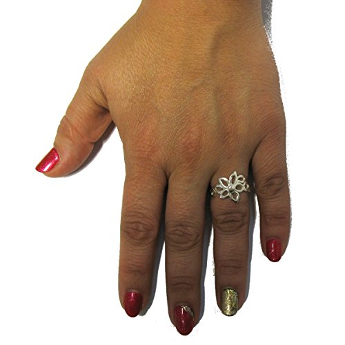 Bague argent sterling 925 massif fleur le cadeau idéal pour marquer un moment