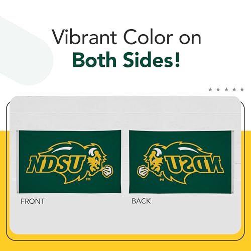 Bandera de North Dakota State de nailon de 3 x 5 pies para mástil exterior 3