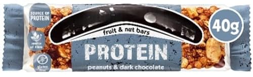 Protein Peanuts Dark Chocolate Fruit & Nut Bars 40g (Pack Of 6) Tasty And Twisty Delicious Treat Gift Hamper