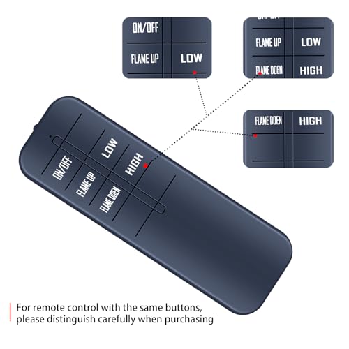 Télécommande de rechange pour cheminée électrique 30000032 modèle B C CS W1 W1A - 3