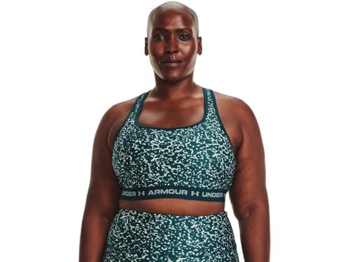 Image of Under Armour Crossback Mid Impact Heather Bra