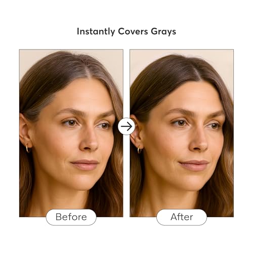 Image of Madison Reed The Gray Escape Hair & Brow Mascara - Quick-Dry, All-Day Gray Coverage for Roots & Brows, Smudge-Proof, Titanium Dioxide-Free, Argan Oil & Ginseng - Light Brown - 15mL