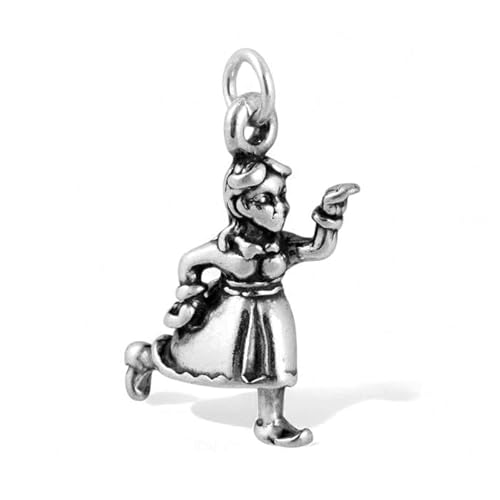 Sing Woman 925 Solid Sterling Charm Jewelry Pendant Necklace Bracelet Gift Fashion Accessory Elegant Unique Minimalist Stylish Women Beauty