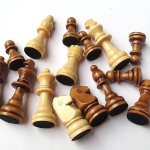 Jogo de Tabuleiro 3 em 1: Xadrez, Gamão e Damas, Tabuleiro de Madeira e peças de plastico 24cm Dobrá