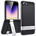 ESR iPhone 8 Case, iPhone 7 Case, Metal Kickstand Case [Vertical and Horizontal Stand] [Reinforced Drop Protection] Hard PC Back with Flexible TPU Bumper for iPhone 8(2017)/iPhone 7(2016)(Black)