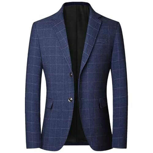 Blazer homme à carreaux bleus idéal pour l'équitation et les sorties