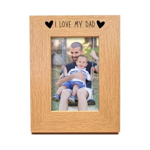 Oak I Love My Dad Photo Frame Cover