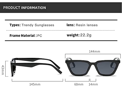 XINXIN Retro Men's and Women's Sunglasses, Beach Outdoor Street Shot Glasses (Color : G, Size : Medium)3