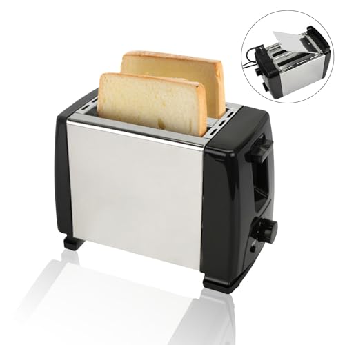 800W Toasters 2 Slice Wide Slot for Bagels and Breads, 7 Gear Settings - image 2