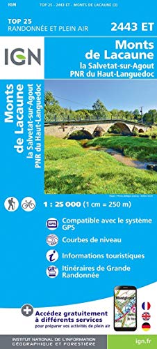 Télécharger 2443ET MONTS DE LACAUNE LA SALVETAT SUR AGOUT Gratuit
