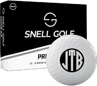 Snell Golf Prime 3.0 Monogrammed Golf Balls