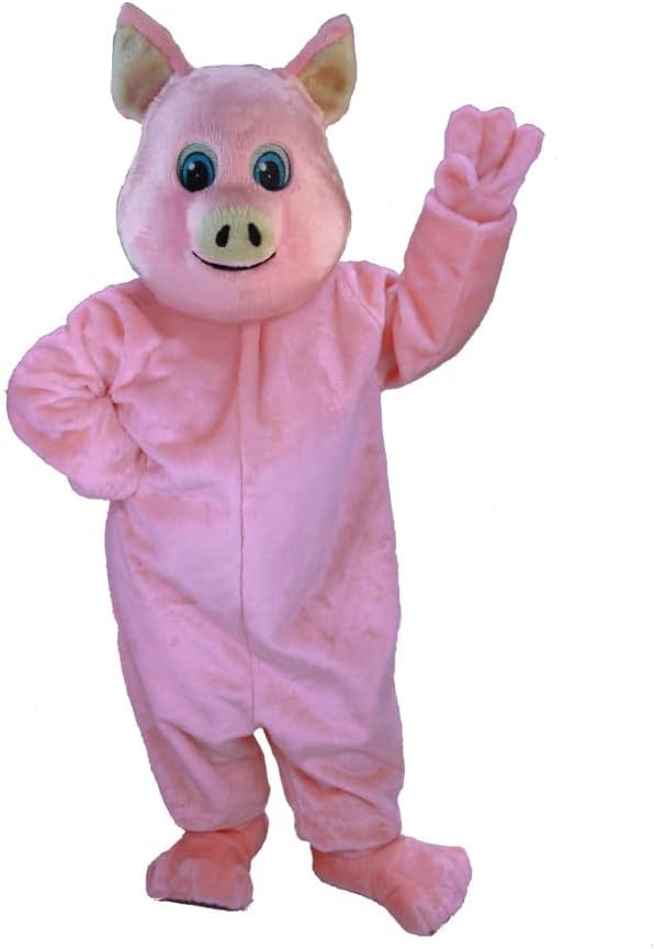 Generic Thermo-lite Pig Mascot Costume Multi, One Size Fits Most