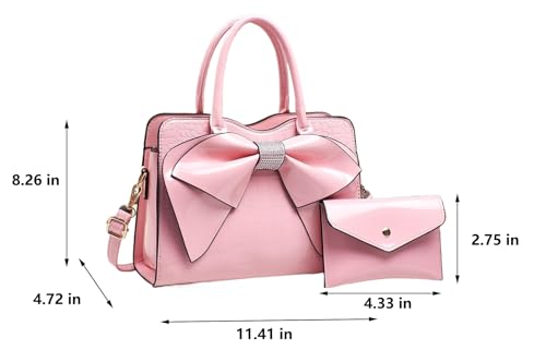 Image of JHVYF Women Tote bag Satchel Purses and Handbags for Women Shoulder Bags Bow Purse