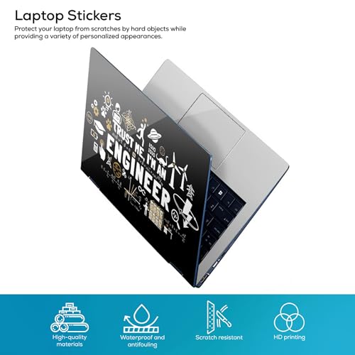 Image of Laptop Skin /Sticker /Cover Bubble-Free| Laminated| Removable| HD Quality Sticker for Laptops Upto 15.6 Inches Compatible with Hp /Dell /Acer /Lenovo /Asus etc.(Engineer-221)