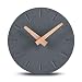 Produktbild Cander Berlin MNU 6112 G Tischuhr Beton Betonuhr Tischuhr 12 cm Vintage lautlos klein modern ohne Ticken Holz-Zeiger
